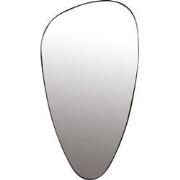 Spiegel Kiezelvormig - Zwart Metaal - 45x4x80cm