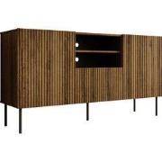 Meubella - Dressoir Tartagal - Donkerbruin eiken - 150 cm
