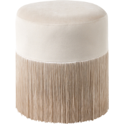 VIRGINIA  - Poef - Taupe - 36 cm - Fluweel