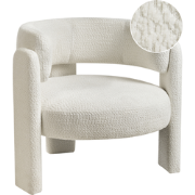 BUREA - Fauteuil - Off-white - Chenille
