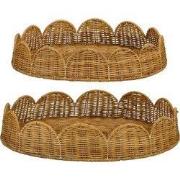 Mica Decorations Eleta Rond Dienblad - Set van 2 - Decoratie Woonkamer...