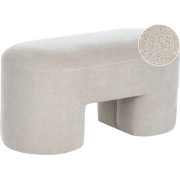 DECORAH - Bankje - Beige - Bouclé