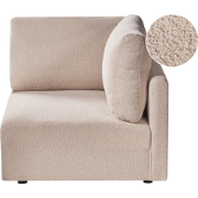 MESNALI - Linkszijdige hoekmodule - Beige - Bouclé