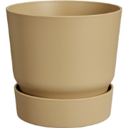Greenville round 20cm goudkleurig zand bloempot elho