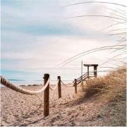 Buiten Canvas 58 x 58 cm Strand Touw