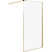 WASPAM - Douchescherm - Goud - 100 x 190 cm - Veiligheidsglas