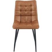 Eetkamerstoel Lucille Cognac 4 stuks per doos (set van 4) - 43 cm x 49...