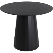 PLATO - Ronde eettafel - Zwart - 100 cm - MDF