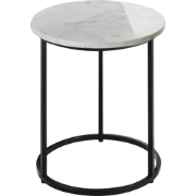 TYRELL - Bijzettafel - Wit marmer - Marmer