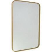 Fragix Boston Spiegel Rechthoekig - Goud - Metaal - 75x50