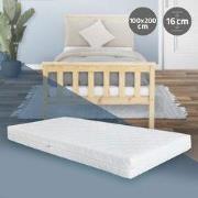 Matras 100x200x16 cm in koudschuim ML-Design