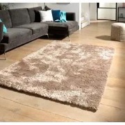 Hoogpolig vloerkleed - Curacao taupe - 120 X 170 CM