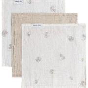 Baby's Only Monddoekje Tender - 3-pack - Beige/Clover - 30x30 cm