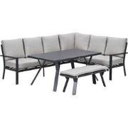 Garden Impressions Senja lounge dining set 4-delig rechts - sandstone