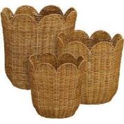 Mica Decorations Opbergmand met Handvatten - Set van 3 Opbergmanden - ...