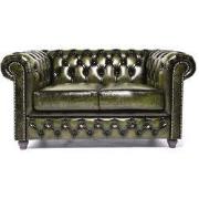 Chesterfield Eco Leather Line - Olive 2-zits