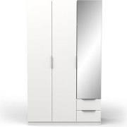 Kast met 3 deuren, 2 laden en 1 spiegel Ghost - L119,4 cm