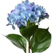 Clayre & Eef Kunstbloem Hortensia 68 cm Blauw Kunststof