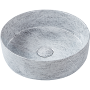 GUDAR - Wastafel - Grijs -  37 cm - Keramiek