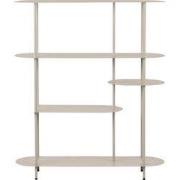 Wandkast Metaal Zand - 5-Planken - 118x31x139cm - Rieti