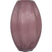 Clayre & Eef Vaas Ø 17x27 cm Roze Glas