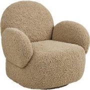 Fauteuil Lichtbruin Draaibaar - 90x87x84cm - Messina