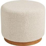 Poef Zand Stof - Ø50x41cm - Daisy