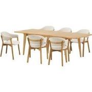 Eetkamerset Darwin Naturel - Incl. Dunkirk Set Van 6