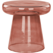 CALDERA - Bijzettafel - Rood - Glas