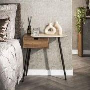 Nachtkastje Borea Rechts 1 lade Keramiek Travertine