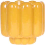 Kolibri Home | Retro Shine sierpot - Yellow - Ø12cm