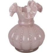 Clayre & Eef Vaas Ø 15x20 cm Roze Glas