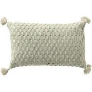 DAIMY - sierkussen 30x50 cm - met kwastjes - Harbor Gray - beige, blau...