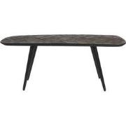 Bankje Donkerbruin - Recycled Teakhout - 118x37x45cm