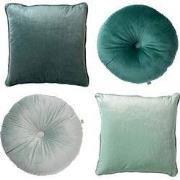 Dutch Decor Set van 4 sierkussens - Essentials - sage - jade - Finn 45...