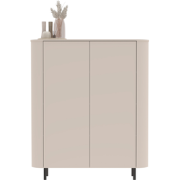 Opbergmeubel 2-deurs afgeronde randen cashmere L 130,1 cm - BORA