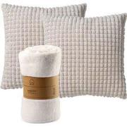 VOORDEELSET - 3-delig - Rome & Harvey - 2 sierkussens 45x45 cm - 1 pla...