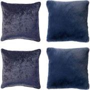 KUSSENSET - 4-delig - Soft Elegance - 45x45 cm - inclusief binnenkusse...