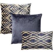 KUSSENSET | 3-delig | Celeste Signature | blauw | Hoii | inclusief ver...