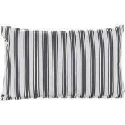 Buitenkussen 30x50 cm Antraciet Streep