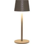 Portable lamp 22,5x8,5 cm mat taupe