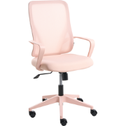LUMA - Bureaustoel - Pastelroze - Mesh