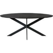 Starfurn - Eettafel Ferris - Zwart - 90x180x76 cm