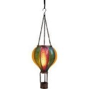 Luchtballon solar 12led met vlameffect 14x45 cm multi