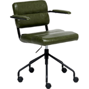 CANDOR - Bureaustoel - Donkergroen - Kunstleer