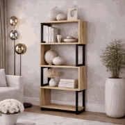 Boekenkast Ceylan Walnoot Melamine 80x128x22 cm