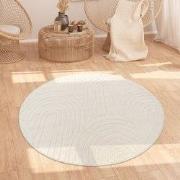 Laagpolig Japandi Vloerkleed Tokyo - Creme - 200x280 cm