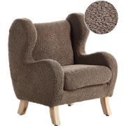FARUM - Kinderfauteuil - Bruin - Bouclé