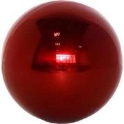 Deco Heksenbol Rood Glans Roestvrij Staal 20 cm II