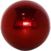 Deco Heksenbol Rood Glans Roestvrij Staal 25 cm